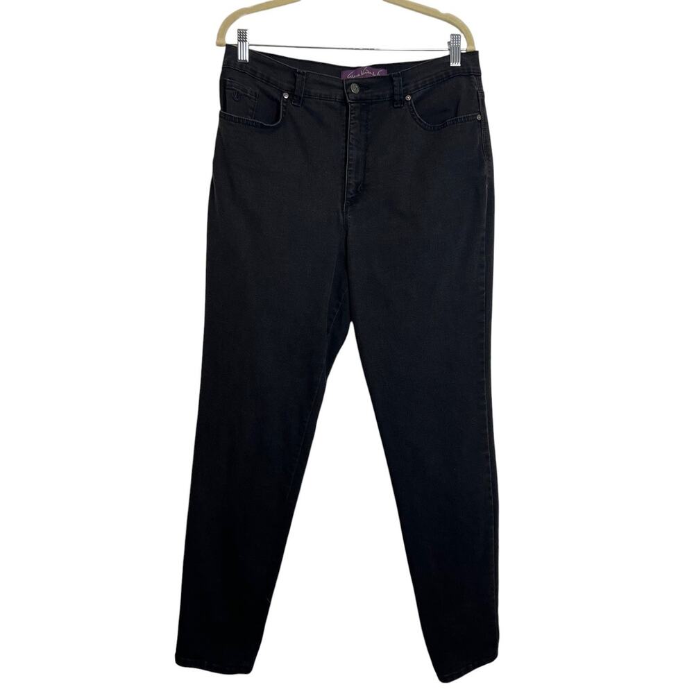 Gloria Vanderbilt Amanda Skinny Jeans Womens 14 Black Stretch Denim